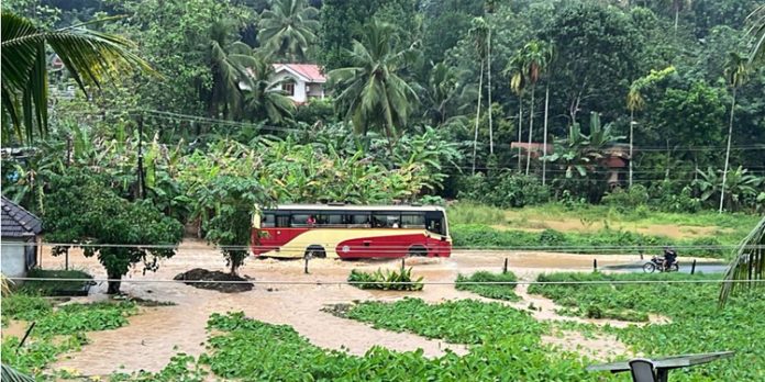 പത്തനംതിട്ട ജില്ലയില് പെയ്ത ശക്തമായ മഴയില് പലഭാഗത്തും വെള്ളം കയറി പത്തനംതിട്ട ജില്ലയില് പെയ്ത ശക്തമായ മഴയില് പലഭാഗത്തും വെള്ളം കയറി