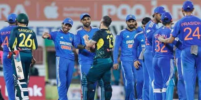ഇന്ത്യയും ഓസ്ട്രേലിയയും തമ്മിലുള്ള മൂന്നാം ടി-20 ഇന്ന് ഇന്ത്യയും ഓസ്ട്രേലിയയും തമ്മിലുള്ള മൂന്നാം ടി-20 ഇന്ന്