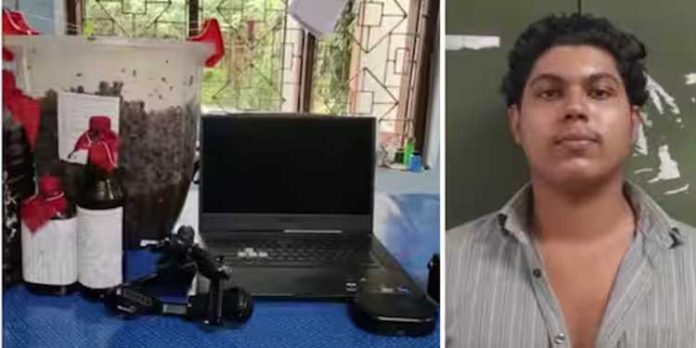 മദ്യപാനം പ്രോത്സാഹിപ്പിക്കുന്ന വീഡിയോ പ്രചരിപ്പിച്ച യൂട്യൂബർ അറസ്റ്റിൽ ; വീട്ടിൽ റെയ്ഡ് മദ്യപാനം പ്രോത്സാഹിപ്പിക്കുന്ന വീഡിയോ പ്രചരിപ്പിച്ച യൂട്യൂബർ അറസ്റ്റിൽ ; വീട്ടിൽ റെയ്ഡ്