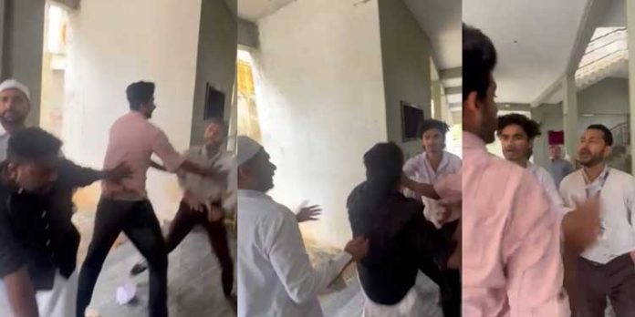 വയനാട് നടവയല് സിഎം കോളേജില് കെഎസ്യു നേതാക്കളും പ്രിന്സിപ്പലും തമ്മില് കൈയ്യാങ്കളി വയനാട് നടവയല് സിഎം കോളേജില് കെഎസ്യു നേതാക്കളും പ്രിന്സിപ്പലും തമ്മില് കൈയ്യാങ്കളി