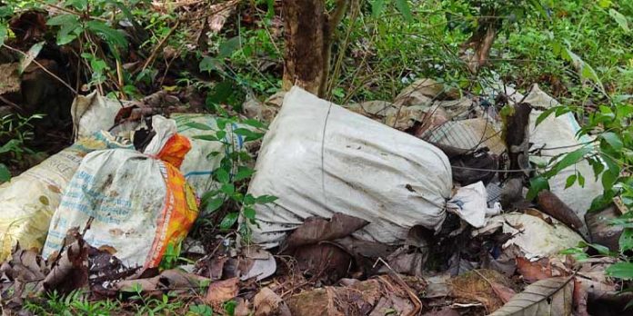 മാരംങ്കുളം – നിർന്മല പുരം റോഡിൽ മാലിന്യം തള്ളൽ വ്യാപകമാകുന്നു മാരംങ്കുളം – നിർന്മല പുരം റോഡിൽ മാലിന്യം തള്ളൽ വ്യാപകമാകുന്നു