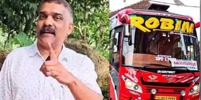 റോബിൻ ബസ് ഉടമ ഗിരീഷിന് ജാമ്യം അനുവദിച്ച് കോടതി റോബിൻ ബസ് ഉടമ ഗിരീഷിന് ജാമ്യം അനുവദിച്ച് കോടതി