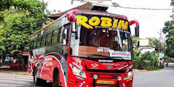 നാളെ മുതല് വീണ്ടും സർവീസ് നടത്താൻ ഒരുങ്ങി റോബിൻ ബസ് നാളെ മുതല് വീണ്ടും സർവീസ് നടത്താൻ ഒരുങ്ങി റോബിൻ ബസ്
