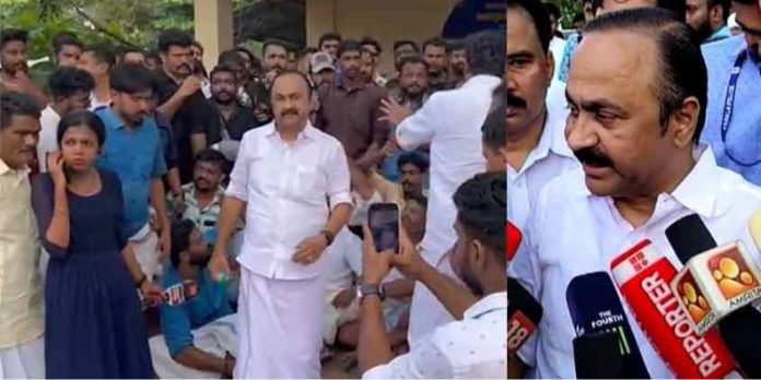 ‘ഒരുത്തനും കാല് വയ്ക്കില്ല’ ; ഡിസിസി ഓഫിസില് ഒരു പോലീസും കയറില്ലെന്ന് പ്രതിപക്ഷ നേതാവ് ‘ഒരുത്തനും കാല് വയ്ക്കില്ല’ ; ഡിസിസി ഓഫിസില് ഒരു പോലീസും കയറില്ലെന്ന് പ്രതിപക്ഷ നേതാവ്