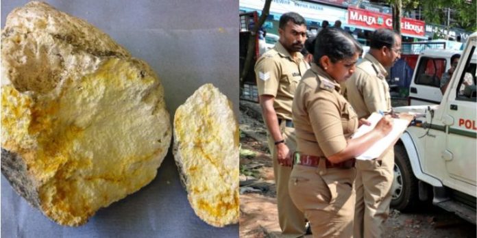 ശബരിമല തീർഥാടകരെന്ന വ്യാജേന തിമിംഗല ഛർദ്ദി കടത്ത് : മൂന്ന് പേർ അറസ്റ്റിൽ ശബരിമല തീർഥാടകരെന്ന വ്യാജേന തിമിംഗല ഛർദ്ദി കടത്ത് : മൂന്ന് പേർ അറസ്റ്റിൽ