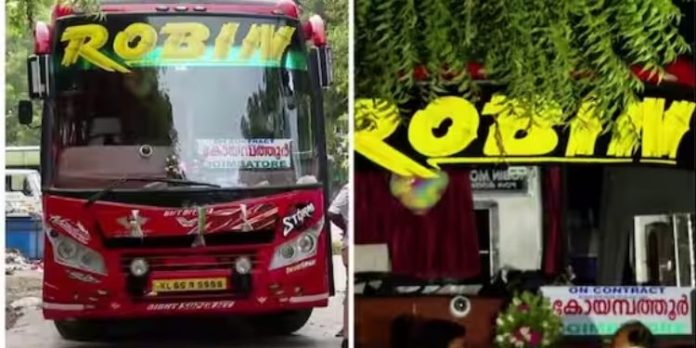 റോബിനെ വിടാതെ പിടിച്ച് അധികൃതര് ; ബസ് മൂവാറ്റുപുഴയിൽ വെച്ച് ആർടിഒ തടഞ്ഞു റോബിനെ വിടാതെ പിടിച്ച് അധികൃതര് ; ബസ് മൂവാറ്റുപുഴയിൽ വെച്ച് ആർടിഒ തടഞ്ഞു