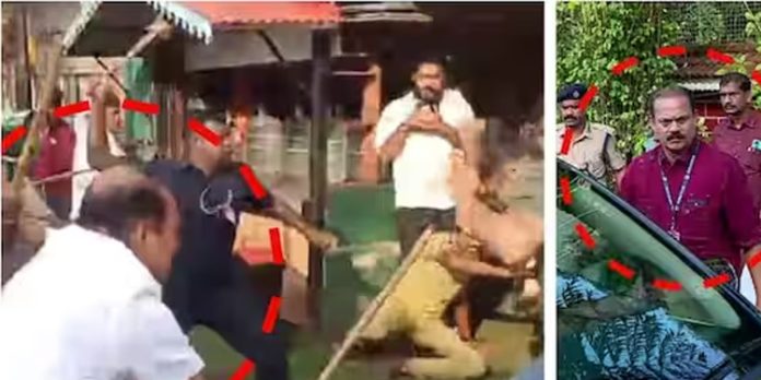 കരിങ്കൊടി പ്രതിഷേധക്കാരെ മർദിച്ച കേസിൽ അഞ്ച് പേർക്കെതിരെ കേസെടുത്തു കരിങ്കൊടി പ്രതിഷേധക്കാരെ മർദിച്ച കേസിൽ അഞ്ച് പേർക്കെതിരെ കേസെടുത്തു