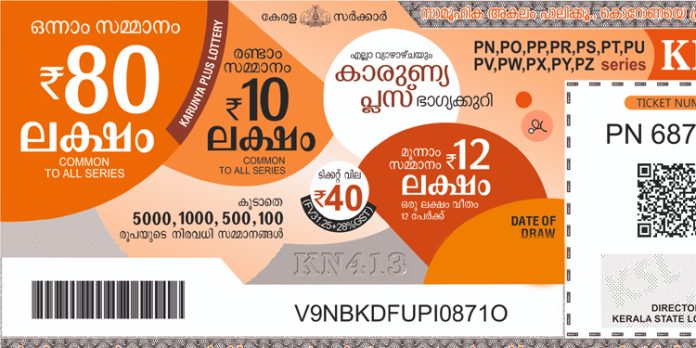 80 ലക്ഷത്തിന്റെ ഭാഗ്യം ആര്ക്ക് ? കാരുണ്യ പ്ലസ് ലോട്ടറി നറുക്കെടുപ്പ് ഇന്ന് 80 ലക്ഷത്തിന്റെ ഭാഗ്യം ആര്ക്ക് ? കാരുണ്യ പ്ലസ് ലോട്ടറി നറുക്കെടുപ്പ് ഇന്ന്