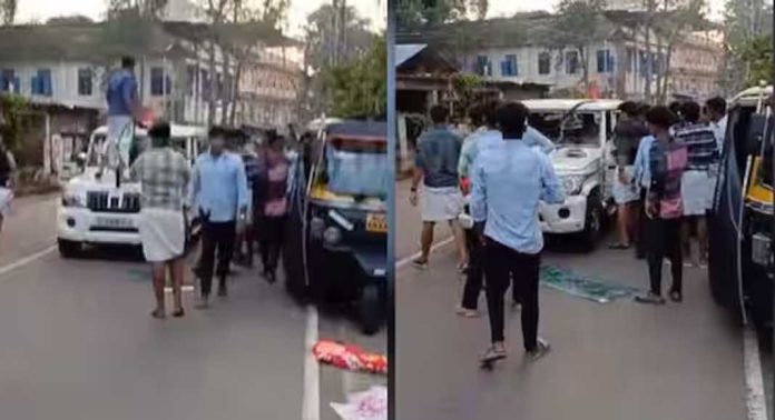 പോലീസ് ജീപ്പ് തകർത്ത സംഭവം ; ചാലക്കുടിയിൽ നാടകീയരംഗങ്ങൾ – പ്രതിയെ ബലംപ്രയോഗിച്ച് മോചിപ്പിച്ച് സിപിഎം പ്രവർത്തകർ പോലീസ് ജീപ്പ് തകർത്ത സംഭവം ; ചാലക്കുടിയിൽ നാടകീയരംഗങ്ങൾ – പ്രതിയെ ബലംപ്രയോഗിച്ച് മോചിപ്പിച്ച് സിപിഎം പ്രവർത്തകർ