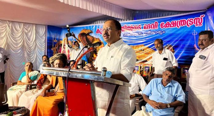 ഹൈന്ദവ അവകാശങ്ങൾക്ക് കേരളത്തിൽ വർഗീയ നിറം നൽകുന്നു : വി. മുരളീധരൻ ഹൈന്ദവ അവകാശങ്ങൾക്ക് കേരളത്തിൽ വർഗീയ നിറം നൽകുന്നു : വി. മുരളീധരൻ