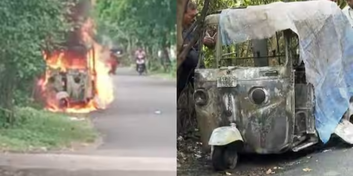 തൃശ്ശൂരില് സിഎന്ജി ഓട്ടോറിക്ഷയ്ക്ക് തീപിടിച്ചു : ഒരാള് മരിച്ചു തൃശ്ശൂരില് സിഎന്ജി ഓട്ടോറിക്ഷയ്ക്ക് തീപിടിച്ചു : ഒരാള് മരിച്ചു