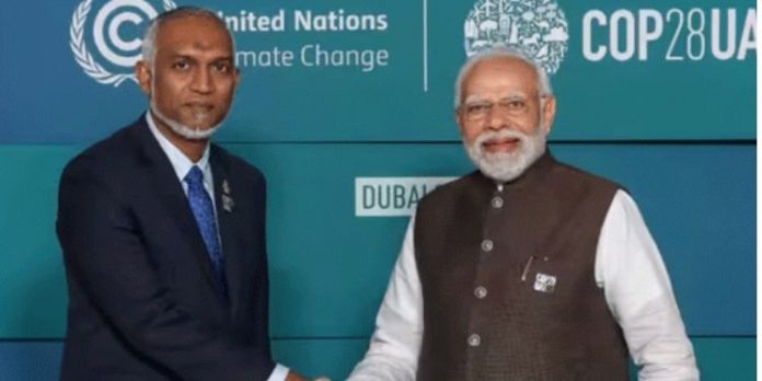 മാലദ്വീപ് – ഇന്ത്യ സഹകരണം വര്ധിപ്പിക്കും ; മാലദ്വീപുമായി വിശാല ചര്ച്ച നടന്നെന്ന് വിദേശകാര്യ മന്ത്രാലയം മാലദ്വീപ് – ഇന്ത്യ സഹകരണം വര്ധിപ്പിക്കും ; മാലദ്വീപുമായി വിശാല ചര്ച്ച നടന്നെന്ന് വിദേശകാര്യ മന്ത്രാലയം