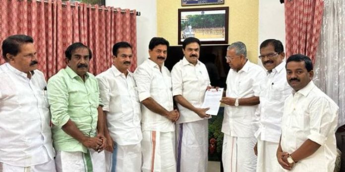 റബറിന്റെ താങ്ങുവില വർധിപ്പിക്കണം ; കേരളാ കോൺഗ്രസ് (എം) നേതാക്കൾ മുഖ്യമന്ത്രിയ്ക്ക് നിവേദനം നൽകി റബറിന്റെ താങ്ങുവില വർധിപ്പിക്കണം ; കേരളാ കോൺഗ്രസ് (എം) നേതാക്കൾ മുഖ്യമന്ത്രിയ്ക്ക് നിവേദനം നൽകി