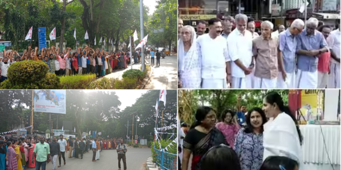 കാസർകോട് മുതൽ തിരുവനന്തപുരം വരെ അണിനിരന്ന് ലക്ഷങ്ങൾ : കേന്ദ്ര അവഗണനക്കെതിരെ മനുഷ്യച്ചങ്ങല തീർത്ത് ഡിവൈഎഫ്ഐ കാസർകോട് മുതൽ തിരുവനന്തപുരം വരെ അണിനിരന്ന് ലക്ഷങ്ങൾ : കേന്ദ്ര അവഗണനക്കെതിരെ മനുഷ്യച്ചങ്ങല തീർത്ത് ഡിവൈഎഫ്ഐ