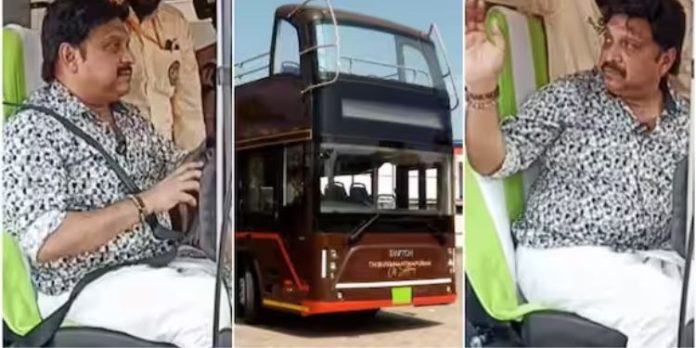 ഇന്ത്യയിലെ ആദ്യ ഇലക്ട്രിക് ഡബിൾ ഡക്കർ തലസ്ഥാനത്ത് ; ബസോടിച്ച് ഗതാഗതമന്ത്രി ഇന്ത്യയിലെ ആദ്യ ഇലക്ട്രിക് ഡബിൾ ഡക്കർ തലസ്ഥാനത്ത് ; ബസോടിച്ച് ഗതാഗതമന്ത്രി