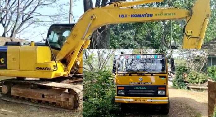 പീരുമേടിൽ അനധികൃതമായി മണ്ണ് എടുത്ത വാഹനങ്ങൾ പിടികൂടി പീരുമേടിൽ അനധികൃതമായി മണ്ണ് എടുത്ത വാഹനങ്ങൾ പിടികൂടി