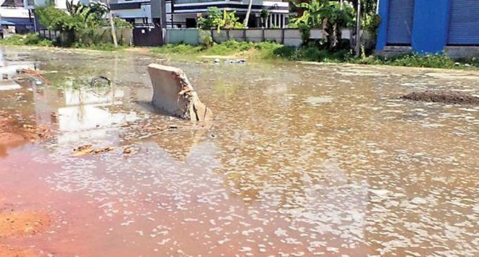 തടിയമ്പാട് അശോക കവലയിൽ പൈപ്പ് പൊട്ടിയിട്ട് 2 മാസം തടിയമ്പാട് അശോക കവലയിൽ പൈപ്പ് പൊട്ടിയിട്ട് 2 മാസം