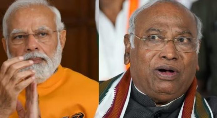 മോദി വീണ്ടും പ്രധാനമന്ത്രിയായാല് ഇനി തെരഞ്ഞെടുപ്പുണ്ടാവില്ല ; കോണ്ഗ്രസ് അധ്യക്ഷൻ മല്ലികാർജ്ജുൻ ഖാർഗെ മോദി വീണ്ടും പ്രധാനമന്ത്രിയായാല് ഇനി തെരഞ്ഞെടുപ്പുണ്ടാവില്ല ; കോണ്ഗ്രസ് അധ്യക്ഷൻ മല്ലികാർജ്ജുൻ ഖാർഗെ