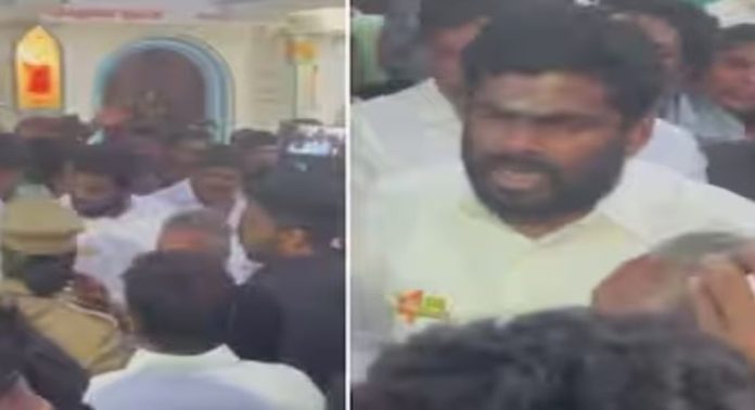 സാമുദായിക സ്പർദ്ധ ഉണ്ടാക്കാൻ ശ്രമിച്ചു ; തമിഴ്നാട്ടിൽ ബിജെപി പ്രസിഡന്റ് അണ്ണാമലൈക്കെതിരെ കേസ് സാമുദായിക സ്പർദ്ധ ഉണ്ടാക്കാൻ ശ്രമിച്ചു ; തമിഴ്നാട്ടിൽ ബിജെപി പ്രസിഡന്റ് അണ്ണാമലൈക്കെതിരെ കേസ്