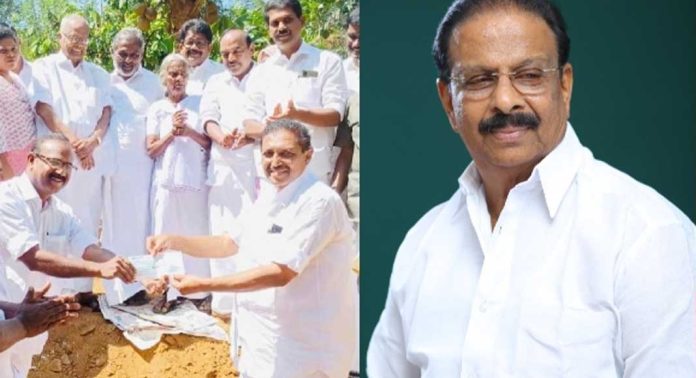 മറിയക്കുട്ടിയുടെ വീടിന് തറക്കല്ലിട്ടെന്ന് കെ സുധാകരന് മറിയക്കുട്ടിയുടെ വീടിന് തറക്കല്ലിട്ടെന്ന് കെ സുധാകരന്