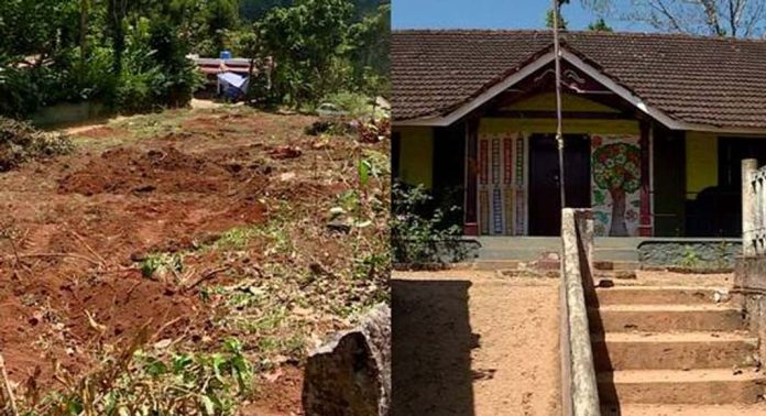 സ്വകാര്യ വ്യക്തിയിൽ നിന്നും തിരിച്ചു പിടിച്ച സ്കൂളിന്റെ ഭൂമിയിൽ കുട്ടികൾക്ക് കളിക്കാനുള്ള മൈതാനം നിർമിച്ചു തുടങ്ങി സ്വകാര്യ വ്യക്തിയിൽ നിന്നും തിരിച്ചു പിടിച്ച സ്കൂളിന്റെ ഭൂമിയിൽ കുട്ടികൾക്ക് കളിക്കാനുള്ള മൈതാനം നിർമിച്ചു തുടങ്ങി