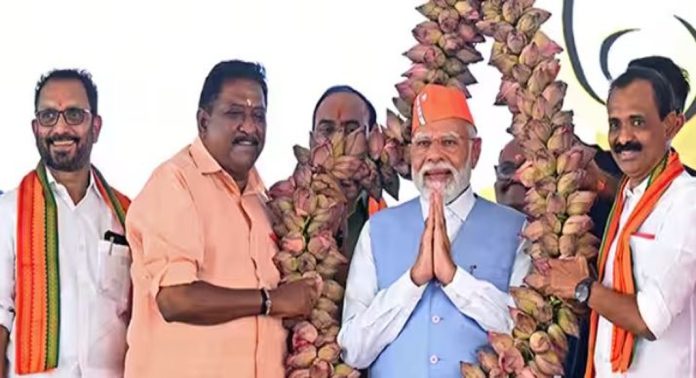 കേരളത്തിൽ ബി.ജെ.പി രണ്ടക്ക സീറ്റ് നേടും ; നരേന്ദ്രമോദി കേരളത്തിൽ ബി.ജെ.പി രണ്ടക്ക സീറ്റ് നേടും ; നരേന്ദ്രമോദി