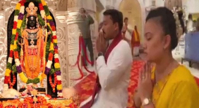 രാമക്ഷേത്രത്തിൽ ദർശനം നടത്തി ശ്രീലങ്കൻ എംപി ; ഭക്തജന ഒഴുക്ക് തുടരുന്നു രാമക്ഷേത്രത്തിൽ ദർശനം നടത്തി ശ്രീലങ്കൻ എംപി ; ഭക്തജന ഒഴുക്ക് തുടരുന്നു