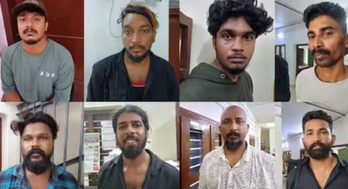 ഷാൻ വധക്കേസ് പ്രതി ഉൾപ്പെടെയുള്ള ഗുണ്ടാ സംഘം അറസ്റ്റിൽ ; പ്രതികളുടെ വീട് വളഞ്ഞ് പോലീസ്, പിടികൂടിയത് പിറന്നാൾ ആഘോഷിക്കുന്നതിനിടെ ഷാൻ വധക്കേസ് പ്രതി ഉൾപ്പെടെയുള്ള ഗുണ്ടാ സംഘം അറസ്റ്റിൽ ; പ്രതികളുടെ വീട് വളഞ്ഞ് പോലീസ്, പിടികൂടിയത് പിറന്നാൾ ആഘോഷിക്കുന്നതിനിടെ
