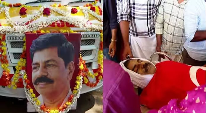 കൊയിലാണ്ടിയിൽ കൊല്ലപ്പെട്ട സിപിഎം ലോക്കൽ സെക്രട്ടറി പി വി സത്യനാഥന്റെ സംസ്കാരം വീട്ടുവളപ്പിൽ നടന്നു കൊയിലാണ്ടിയിൽ കൊല്ലപ്പെട്ട സിപിഎം ലോക്കൽ സെക്രട്ടറി പി വി സത്യനാഥന്റെ സംസ്കാരം വീട്ടുവളപ്പിൽ നടന്നു