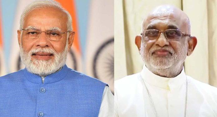 പ്രധാനമന്ത്രിയുമായി കൂടിക്കാഴ്ച നടത്തി സിറോ മലബാർ സഭ മേജർ ആർച്ച് ബിഷപ്പ് റാഫേൽ തട്ടിൽ പ്രധാനമന്ത്രിയുമായി കൂടിക്കാഴ്ച നടത്തി സിറോ മലബാർ സഭ മേജർ ആർച്ച് ബിഷപ്പ് റാഫേൽ തട്ടിൽ