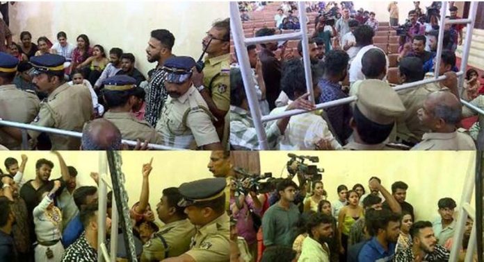 കേരള യൂണിവേഴ്സിറ്റി കലോത്സവത്തിനിടെ സംഘര്ഷം കേരള യൂണിവേഴ്സിറ്റി കലോത്സവത്തിനിടെ സംഘര്ഷം