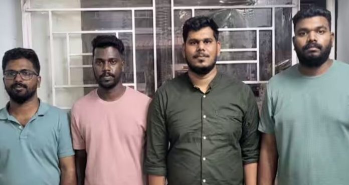 ഓൺലൈൻ ട്രേഡിങിലൂടെ പണം തട്ടിപ്പ് ; നാലുപേർ അറസ്റ്റിൽ ഓൺലൈൻ ട്രേഡിങിലൂടെ പണം തട്ടിപ്പ് ; നാലുപേർ അറസ്റ്റിൽ
