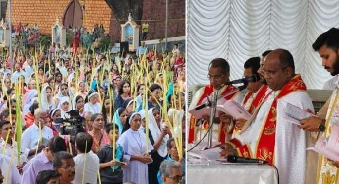 ഓശാന ഞായറെ വരവേറ്റ് വിശ്വാസികൾ ; പ്രാർഥനാനിരതമായി ദേവാലയങ്ങൾ ഓശാന ഞായറെ വരവേറ്റ് വിശ്വാസികൾ ; പ്രാർഥനാനിരതമായി ദേവാലയങ്ങൾ