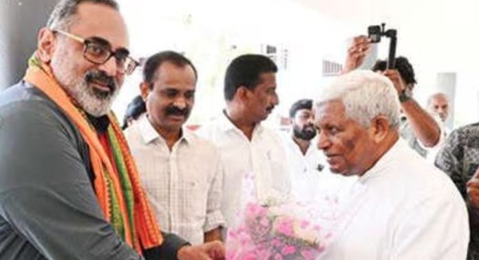 ലോക്സഭാ തെരഞ്ഞെടുപ്പ് ; തിരുവനന്തപുരത്ത് പ്രചാരണം തകൃതിയാക്കി ബിജെപി, സൂസെപാക്യത്തെ സന്ദർശിച്ച് എൻ.ഡി.എ. സ്ഥാനാർഥി രാജീവ് ചന്ദ്രശേഖർ ലോക്സഭാ തെരഞ്ഞെടുപ്പ് ; തിരുവനന്തപുരത്ത് പ്രചാരണം തകൃതിയാക്കി ബിജെപി, സൂസെപാക്യത്തെ സന്ദർശിച്ച് എൻ.ഡി.എ. സ്ഥാനാർഥി രാജീവ് ചന്ദ്രശേഖർ
