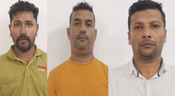 യുവതിയെ ജോലി നൽകാമെന്നു പറഞ്ഞ് കബളിപ്പിച്ച് 15 ലക്ഷം രൂപ തട്ടിയെടുത്തു ; മൂന്ന് പേർ അറസ്റ്റിൽ യുവതിയെ ജോലി നൽകാമെന്നു പറഞ്ഞ് കബളിപ്പിച്ച് 15 ലക്ഷം രൂപ തട്ടിയെടുത്തു ; മൂന്ന് പേർ അറസ്റ്റിൽ