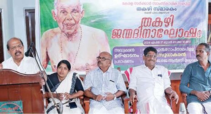 തകഴി ജന്മദിനാഘോഷം ഉദ്ഘാടനം ചെയ്തു തകഴി ജന്മദിനാഘോഷം ഉദ്ഘാടനം ചെയ്തു