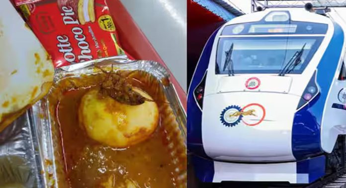 വന്ദേഭാരത് എക്സ്പ്രസിലെ പ്രഭാത ഭക്ഷണത്തില് നിന്നും പാറ്റയെ ലഭിച്ചതായി പരാതി വന്ദേഭാരത് എക്സ്പ്രസിലെ പ്രഭാത ഭക്ഷണത്തില് നിന്നും പാറ്റയെ ലഭിച്ചതായി പരാതി