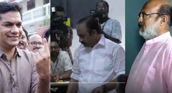 ലോക്സഭാ വിധിയെഴുത്ത് ; സ്ഥാനാര്ഥികളും നേതാക്കളും വോട്ട് രേഖപ്പെടുത്തി ലോക്സഭാ വിധിയെഴുത്ത് ; സ്ഥാനാര്ഥികളും നേതാക്കളും വോട്ട് രേഖപ്പെടുത്തി