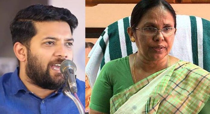ഷാഫി പറമ്പിലിന് കെ.കെ. ശൈലജയുടെ വക്കീൽ നോട്ടീസ് ഷാഫി പറമ്പിലിന് കെ.കെ. ശൈലജയുടെ വക്കീൽ നോട്ടീസ്