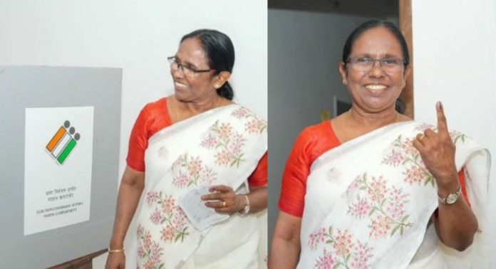 വലിയ വിജയമാണ് കേരളത്തിൽ ഇടതുപക്ഷത്തിന് ജനങ്ങൾ സമ്മാനിക്കുക : കെകെ ശൈലജ വലിയ വിജയമാണ് കേരളത്തിൽ ഇടതുപക്ഷത്തിന് ജനങ്ങൾ സമ്മാനിക്കുക : കെകെ ശൈലജ