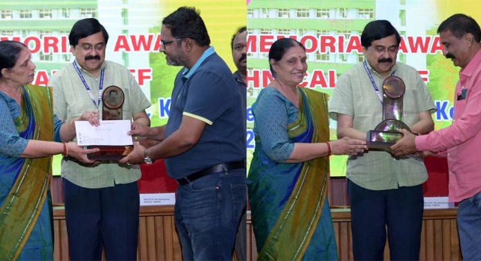 നന്ദകുമാർ റാവു സ്മാരക പുരസ്കാരങ്ങൾ വിതരണം ചെയ്തു നന്ദകുമാർ റാവു സ്മാരക പുരസ്കാരങ്ങൾ വിതരണം ചെയ്തു