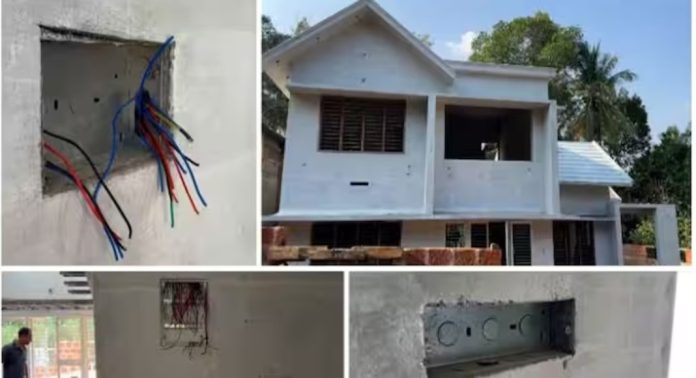 നിർമ്മാണത്തിലിരിക്കുന്ന വീട്ടിൽ രാത്രിയെത്തി ഇലക്ട്രിക് വയറുകൾ സാമൂഹിക വിരുദ്ധർ മുറിച്ചുമാറ്റിയതായി പരാതി നിർമ്മാണത്തിലിരിക്കുന്ന വീട്ടിൽ രാത്രിയെത്തി ഇലക്ട്രിക് വയറുകൾ സാമൂഹിക വിരുദ്ധർ മുറിച്ചുമാറ്റിയതായി പരാതി