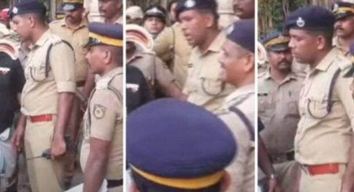 തൃശ്ശൂർ പൂരം : ആനകൾക്ക് പട്ട കൊണ്ടുവരുന്നവരെയും കുടമാറ്റത്തിന് കുട കൊണ്ടുവരുന്നവരെയും പോലീസ് തടയുന്ന ദൃശ്യങ്ങൾ പുറത്ത് തൃശ്ശൂർ പൂരം : ആനകൾക്ക് പട്ട കൊണ്ടുവരുന്നവരെയും കുടമാറ്റത്തിന് കുട കൊണ്ടുവരുന്നവരെയും പോലീസ് തടയുന്ന ദൃശ്യങ്ങൾ പുറത്ത്
