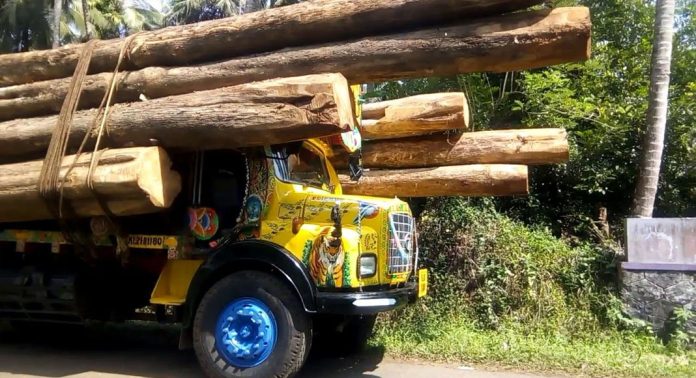അമിതഭാരം കയറ്റി വരുന്ന തടി ലോറികൾ വൈദ്യുത ലൈൻ തകരാറിലാക്കുന്നതായി പരാതി അമിതഭാരം കയറ്റി വരുന്ന തടി ലോറികൾ വൈദ്യുത ലൈൻ തകരാറിലാക്കുന്നതായി പരാതി