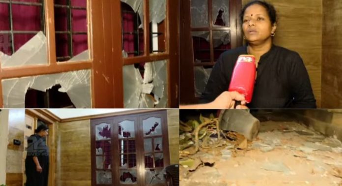 ആലുവയിൽ മാധ്യമപ്രവര്ത്തകയുടെ വീട് അടിച്ചുതകർത്ത കേസിൽ നാല് പ്രതികൾ പിടിയിൽ ആലുവയിൽ മാധ്യമപ്രവര്ത്തകയുടെ വീട് അടിച്ചുതകർത്ത കേസിൽ നാല് പ്രതികൾ പിടിയിൽ