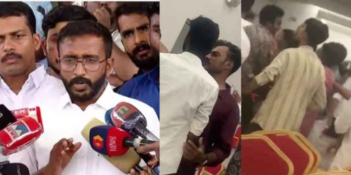 കെഎസ്യു ക്യാമ്പിലെ മദ്യപാന സംഘർഷം ; ആരോപണം നിഷേധിച്ച് അലോഷ്യസ് സേവിയർ കെഎസ്യു ക്യാമ്പിലെ മദ്യപാന സംഘർഷം ; ആരോപണം നിഷേധിച്ച് അലോഷ്യസ് സേവിയർ