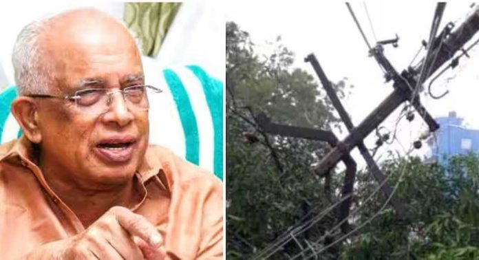 സംസ്ഥാനത്തെ തീവ്രമഴയിലും കാറ്റിലും കെ എസ് ഇ ബി ക്ക് കനത്ത നാശനഷ്ടമുണ്ടായെന്ന് വൈദ്യുതി മന്ത്രി സംസ്ഥാനത്തെ തീവ്രമഴയിലും കാറ്റിലും കെ എസ് ഇ ബി ക്ക് കനത്ത നാശനഷ്ടമുണ്ടായെന്ന് വൈദ്യുതി മന്ത്രി