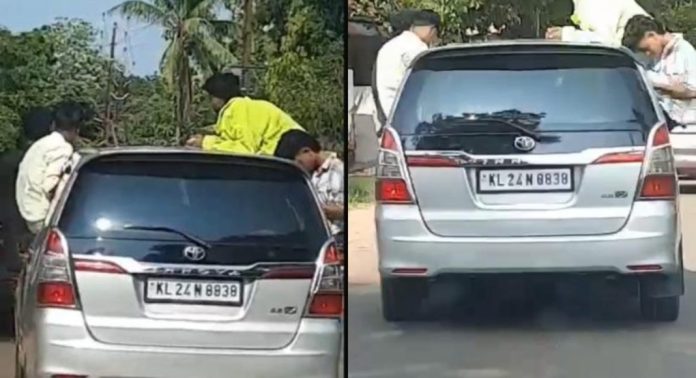 കാറിലെ അപകടകരമായ യാത്ര ; യുവാക്കൾക്ക് നിർബന്ധിത സാമൂഹിക സേവനം ശിക്ഷ കാറിലെ അപകടകരമായ യാത്ര ; യുവാക്കൾക്ക് നിർബന്ധിത സാമൂഹിക സേവനം ശിക്ഷ