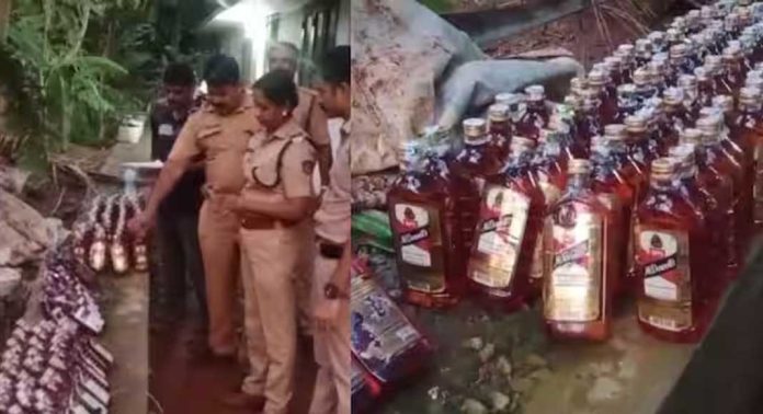 ലോക്സഭാ തെരഞ്ഞെടുപ്പ് റിസൾട്ട് ലക്ഷ്യമിട്ട് സൂക്ഷിച്ചിരുന്ന 75 ലിറ്റർ ഇന്ത്യൻ നിർമ്മിത വിദേശമദ്യം പിടിച്ചെടുത്തു ലോക്സഭാ തെരഞ്ഞെടുപ്പ് റിസൾട്ട് ലക്ഷ്യമിട്ട് സൂക്ഷിച്ചിരുന്ന 75 ലിറ്റർ ഇന്ത്യൻ നിർമ്മിത വിദേശമദ്യം പിടിച്ചെടുത്തു