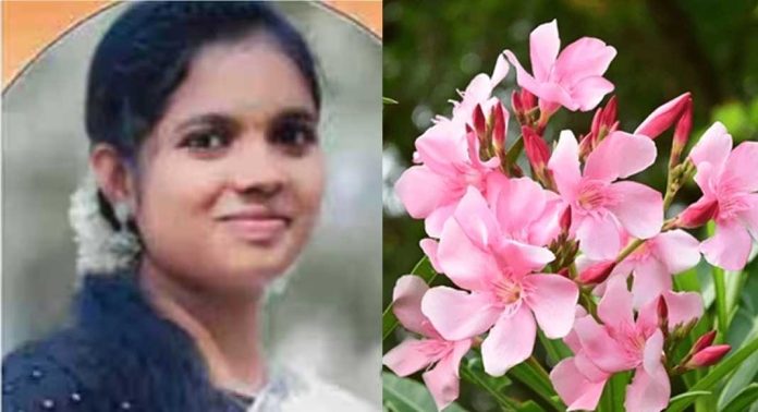 സൂര്യയുടെ ജീവനെടുത്തത് അരളിപൂവ്, പോസ്റ്റ് മോര്ട്ടം റിപ്പോര്ട്ട് പുറത്ത് ; ചെടിയും പൂവും വിഷമെന്ന് വിദഗ്ധര് സൂര്യയുടെ ജീവനെടുത്തത് അരളിപൂവ്, പോസ്റ്റ് മോര്ട്ടം റിപ്പോര്ട്ട് പുറത്ത് ; ചെടിയും പൂവും വിഷമെന്ന് വിദഗ്ധര്